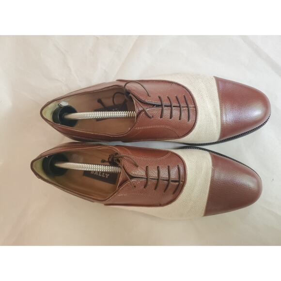 Designer BALLY mens Oxford Lace-up Dress Casual shoes Size 9D main image 4